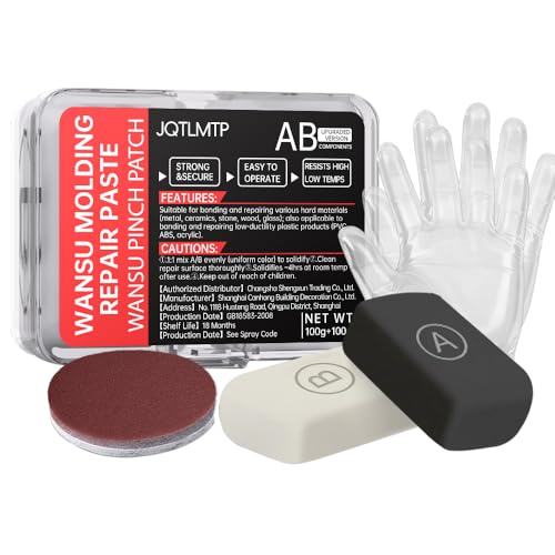 Steel Epoxy Putty 2 Part, Metal Repair High Strength Heat Resistant - color: Grey