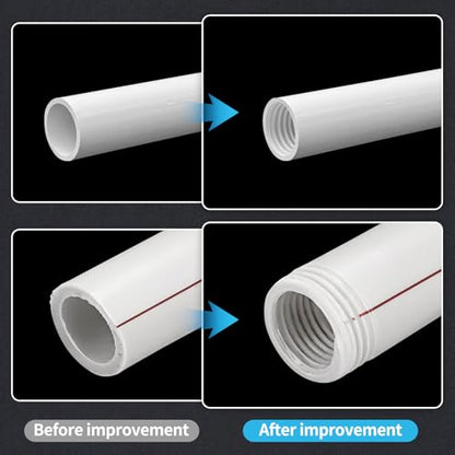 2PCS PVC Pipe Threader Kit, Dual-Function Tool for Plumbers & DIY - style: 2