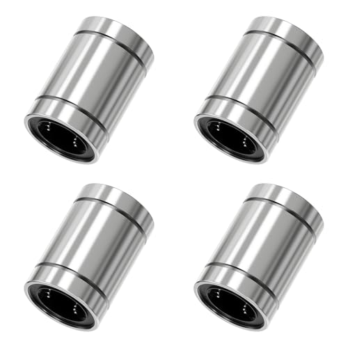 4PCS LM20UU Linear Ball Bearings, 20mm Bore Dia, 32mm OD, 42mm Length with Double Side Rubber Seal Linear Rail for CNC,3D Printer - size: LM20UU Size 20x32x42mm