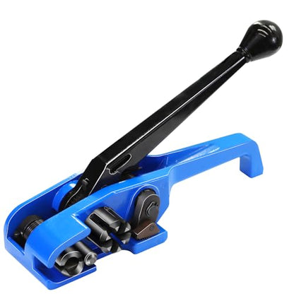Heavy Duty Banding Strapping Tensioner & Cutter Manual Packaging Tools Windlass for 1/2"-3/4" Width Polyester Poly Strap(Alloy Steel Material) - color: PET, size: 1/2-3/4in