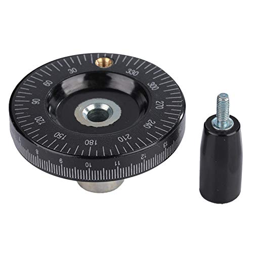 Hand Wheel with Handle, 63mm Milling Handwheel with Scale, Bakelite Hand Wheel Machinery Accessaries for Lathe Milling Machine
