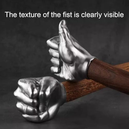 Fist Hammer Tool 2 Lbs Iron & Stainless Steel With Wooden Handle - style: Fist