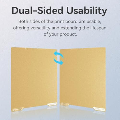 Creality K2 Pro Build Plate Original 325x310mm Dual Side Golden PEI Coating Spring Steel Magnetic K2 Pro Bed Plate Creality 3D Printer PEI Sheet for K2 Pro/K1 Max/Ender 3 V3 Plus - style: K2 Pro Textured