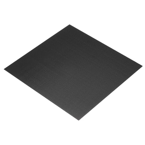 MECCANIXITY 3K Carbon Fiber Plate Panel Sheets, 240 x 240 x 1mm Carbon Fiber Board Plate Glossy Laminate Plain Weave Panel Sheets Flexible for RC Aircraft, Model Car, Auto Parts - size: 240 x 240 x 1mm/9.45 x 9.45 x 0.3 inches