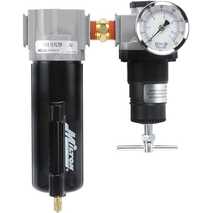 Milton 1108 1/2" Filter and Regulator Duo, Black