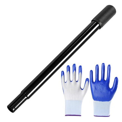 3 Ton Jack Handle Replacement, Horizontal Hydraulic Jack Handle Replacement Kit with Gloves, Anti-Slip Grip Steel Jack Lifting Handles for Most Vehicles, Car Accessories (Black) - color: Black, 3 Ton