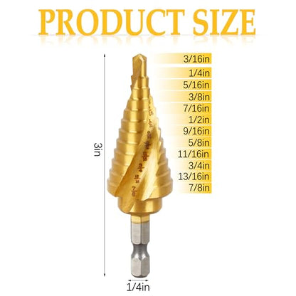 DWA1786IR StepBit Impact Ready Step Drill Bit for Metal