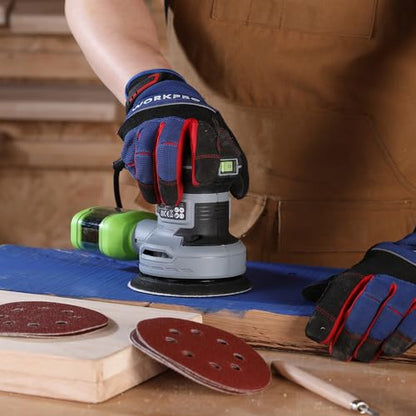 WORKPRO 150 Pack 5 Inch Sanding Discs Sandpaper, 8-Hole Hook and Loop