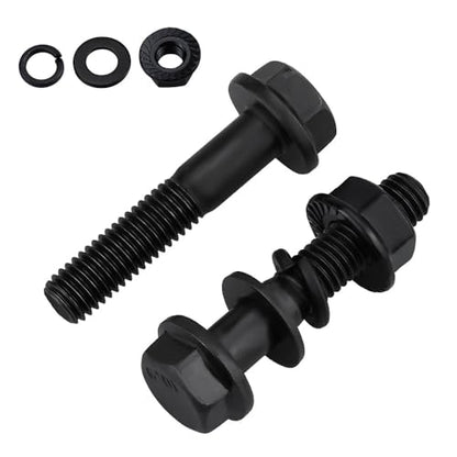 15 Sets M6-1.0 x 30mm Flange Hex Bolt with Flange Nuts and Flat & Lock Washers Assortment Set, 10.9 Grade Alloy Steel, Serrated, for Automotive Repair & Machinery Projects, Glvaner - size: M6-1.0 x 30mm