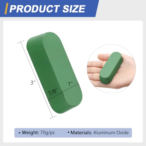 SCOTTCHEN Stropping Compound, 7.4 Oz. Fine Green Buffing Polishing Compound, Leather Strop Compound, Honing Compound for Knife Polishing-3Pack - size: 7.4 Oz. - Fine Green