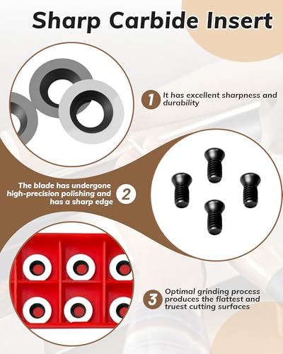 10Pcs 12mm Round Carbide Inserts, Indexable Replacement Cutters Inserts - size: 12mm