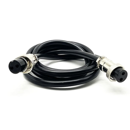 19.69 ft GX16 2 Pin Double Female Head Aviation Cordset, GX16 2Pins Female to Female Connector Electrical Cable Panel Mount Circular Metal Aviation Adapter Cordset for Ships 18AWG (6meter) - size: 19.69ft