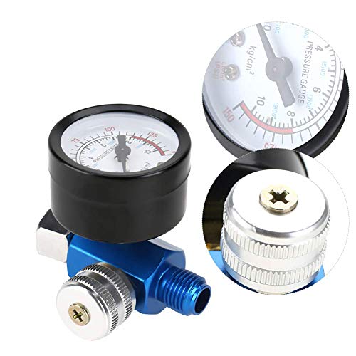 Fdit Spray Air Regulator G1 4 Thread, 0-150 PSI Gauge