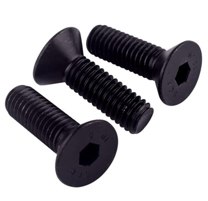 1/4-20 x 1-1/2" Socket Cap Flat Head Countersunk Screws Bolts, Alloy Steel Grade 10.9 Black Oxide, Allen Hex Drive, Full Coarse Thread UNC, Pack of 20 - size: 1/4-20 x 1-1/2" (20Pcs)