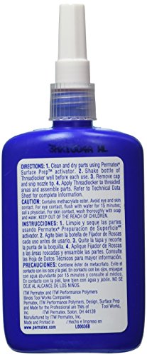 Permatex 27740 Large Diameter Threadlocker Red, 36 ml - size: 36 ml, style: Liquid - Large Diameter
