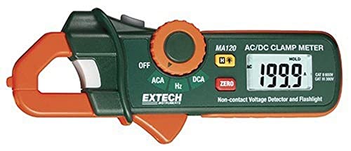 Extech MA120 200A AC/DC Mini Clamp Meter with Voltage Detector - style: MA120
