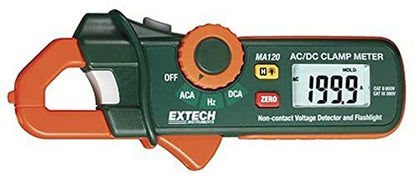 Extech MA120 200A AC/DC Mini Clamp Meter with Voltage Detector - style: MA120