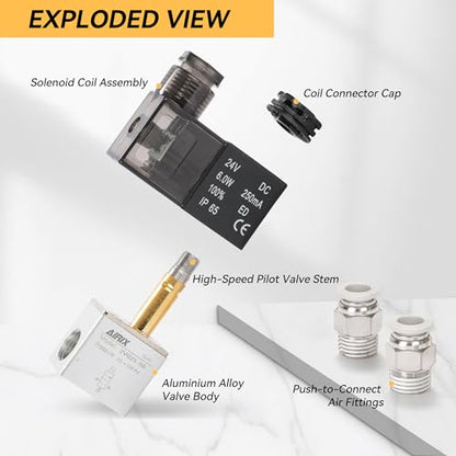 1/4" NPT Solenoid Valve 2V025-08, 2-Way Normally Closed, DC 24V, DIN - size: NPT1/4″/DC24/Junction on Box, style: 2-Way Solenoid Valve