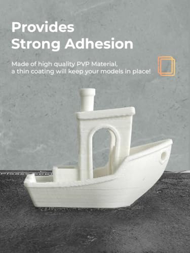 Creality 3D Printer Glue Sticks for Hot Bed, PVP Solid Adhesive Anti-Warping for PLA/ABS/PETG/PC/PA/TPU – Water Washable, No Residue, Strong Bed Adhesion - style: Glue Stick