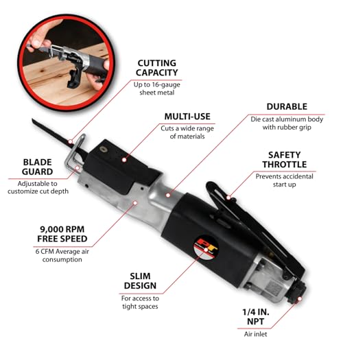 Performance Tool M660 Pneumatic Reciprocating Air Body Saw - size: 1 Count