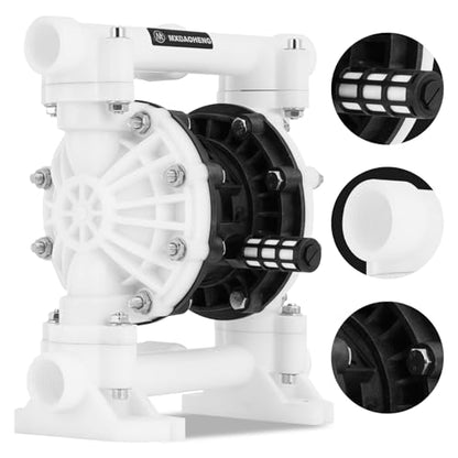 MXBAOHENG 15 GPM Air Operated Double Diaphragm Pump, 1 Inch - size: 15GPM, 1"Inlet & Outlet
