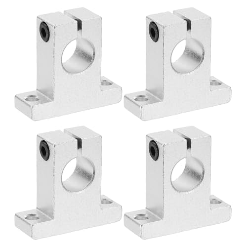 PATIKIL SK16 Aluminum Linear Motion Rod Rail Clamping Guide Support, 4 Pcs for 16mm Dia Shaft - size: SK16