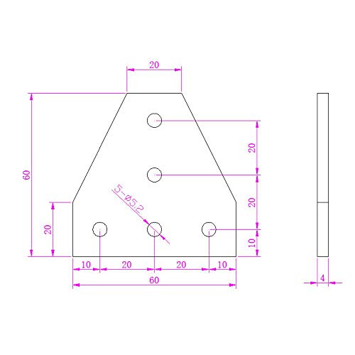 12PCS Corner Bracket Plate Outside Joining Plate for 2020 Series Aluminum Profile 3D Printer Frame (T-Silver-2020) - style: T-Silver-2020