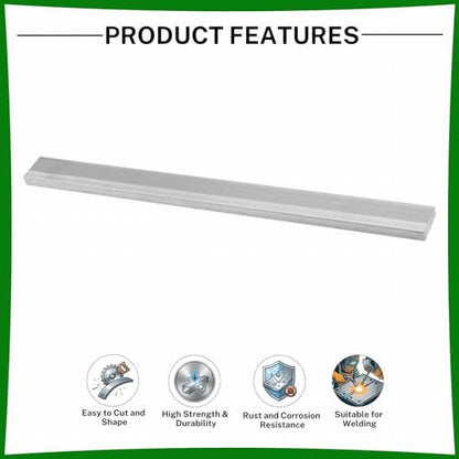 6061 Aluminum Flat Bar, 0.3" Thickness X 1" Width X 12" Length Aluminum Flat Plate, Solid Aluminum Bar for Crafting, Industrial Building - size: 0.3" X 1" X 12"