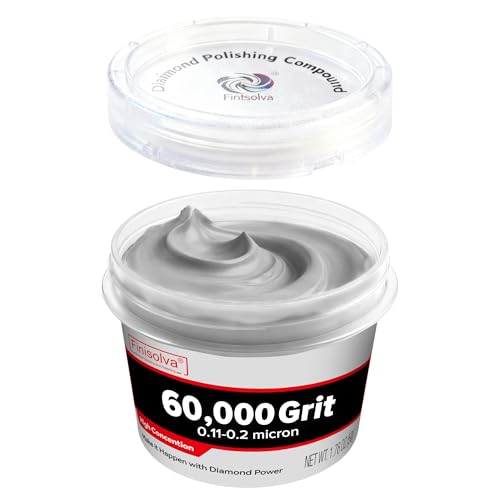 Diamond Paste Polishing Compound, 60,000 Grit, 50 G/1.76 Oz, Mirror Finish - size: 60,000Grit, style: 1.78 oz (50g)