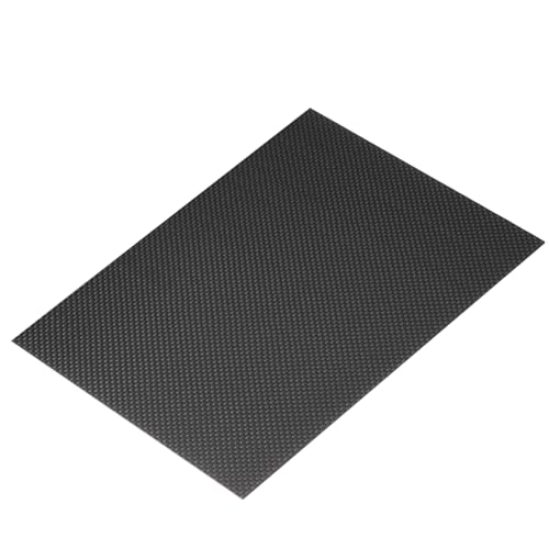 MECCANIXITY 3K Carbon Fiber Plate Panel Sheets, 200 x 300 x 1mm Carbon Fiber Board Plate Glossy Laminate Plain Weave Panel Sheets Flexible for RC Aircraft, Model Car, Auto Parts - size: 200 x 300 x 1mm/7.87 x 11.8 x 0.3 inches