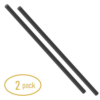 2Pcs Carbon Fiber Rod, 6mm x 400mm - size: 6mm x 400mm-2PC