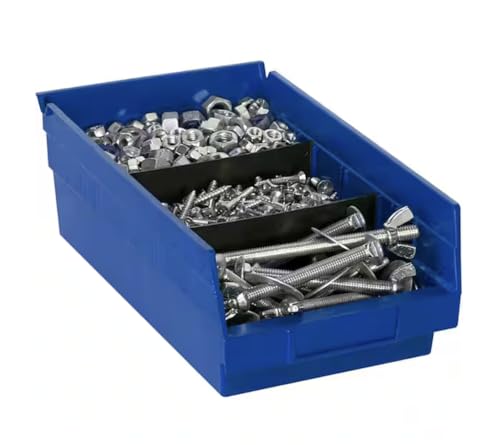 Clear Plastic Stackable Shelf Bins (12-Pack) HD70387