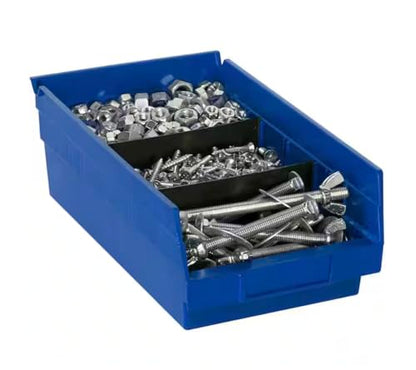 Clear Plastic Stackable Shelf Bins (12-Pack) HD70387