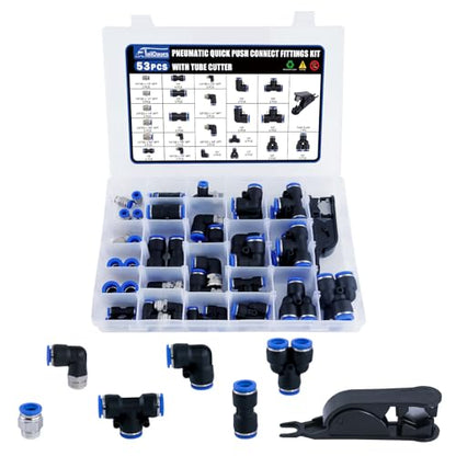 53 Pcs Quick Connect Air Hose Fittings Kit - size: 53PCS