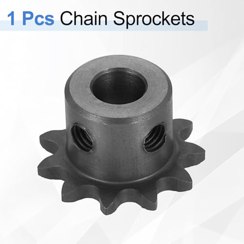 uxcell #25 Chain Roller Sprocket 8mm Bore 25.5mm OD, 11 Tooth C45 Carbon Steel ANSI Chain NO.25 Roller Sprocket Round Hole Without Surface Finished for ISO 04C Chain - size: 8mm Bore 25.5mm OD, style: 11 Tooth