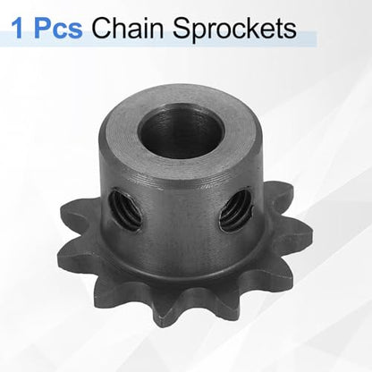 uxcell #25 Chain Roller Sprocket 8mm Bore 25.5mm OD, 11 Tooth C45 Carbon Steel ANSI Chain NO.25 Roller Sprocket Round Hole Without Surface Finished for ISO 04C Chain - size: 8mm Bore 25.5mm OD, style: 11 Tooth