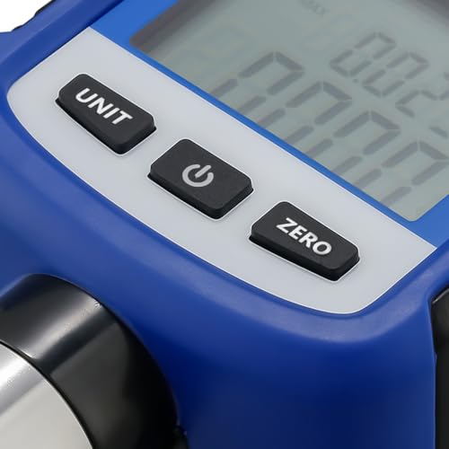 MEASUREMAN Digital Industrial Pressure Gauge 0-100psi, 0.2% FS, 1/4''NPT Lower, Stainless Steel Connection, Battery Powered, with Bluetooth and LED Light - size: 0-100psi