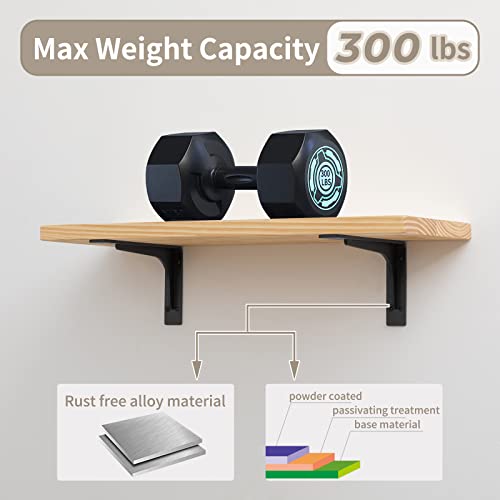16inch x 9.5inch shelf brackets,L Shelf Bracket, die-cast formation，vertical Angle, premium alloy metal heavy-duty shelf bracket, high strength Mounting Hardware Included, Corner Brace Joint,pack of 4 - size: 16 inch x 9.5 inch die-cast