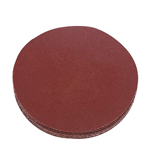 HIFROM 5 Inch Sanding Discs NO-Hole Hook and Loop 240 Grit Sandpaper Aluminum Oxide Random Orbital Sander Pads (60-Pack) - size: 240 Grit, 60pcs