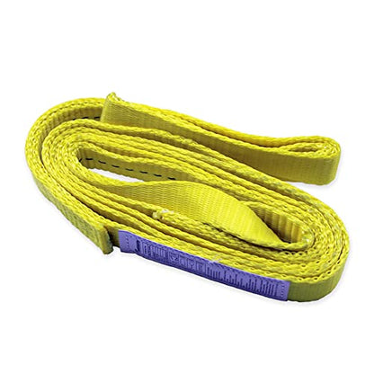 2" x 6’Lift Sling Strap Twisted Eye Polyester Web Sling Rigging Strap for Lifting Towing and Hoisting, Pack of 4 - color: Yellow 6ft 3100lbs, size: 4 Pack