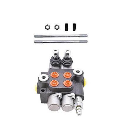 findmall 2 Spool Hydraulic Directional Control Valve 13GPM 3600PSI - size: 13 GPM, style: 2 Spool