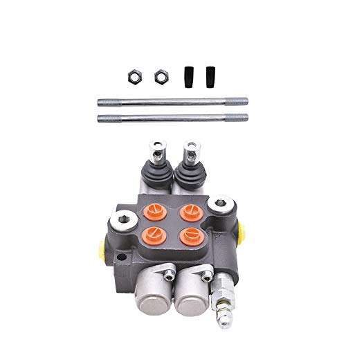 findmall 2 Spool Hydraulic Directional Control Valve 13GPM 3600PSI - size: 13 GPM, style: 2 Spool