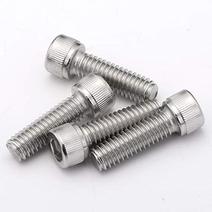 M5-0.8 x 16mm Socket Head Cap Screws, Stainless Steel 18-8 (304), Allen Socket Drive, Full Thread, Bright Finish, 50 PCS - size: M5 x 16mm