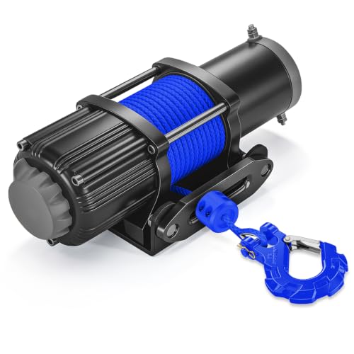 Nilight 3/8-Inch Forged Steel Winch Hook with Cable Hook Stopper - color: Blue