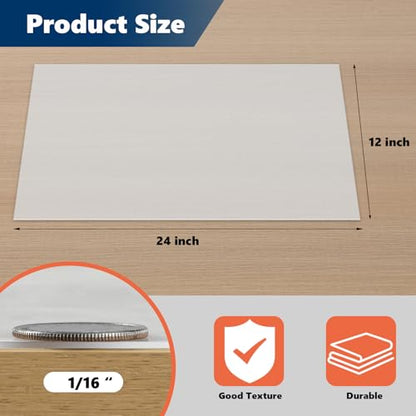 WochiTV Translucent Silicone Rubber Sheet, 12" Wide x 1/16" Thick x 24" Long Heat Resistant Rubber Mat for DIY Gaskets Material, Pads, Sealing, Cushion, Microwave Oven Protection - color: 1/16" Thick, size: 12” x 24"