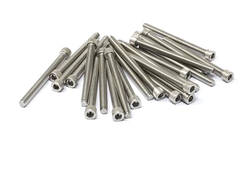 iexcell 20 Pcs 1/4-20 x 3 Stainless Steel 304 Hex Socket Head Cap Screws Bolts Kit - size: 1/4-20 x 3" ( Fully Threaded )