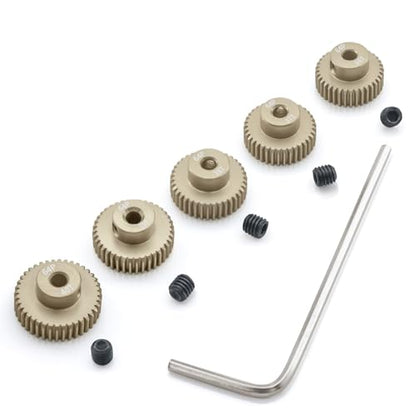 Surpass Hobby 64DP Pinion Gear 3.175mm 36T 37T 38T 39T 40T Motor Gears for 1/10 RC Car Brushed Brushless Motor Parts - size: 36T 37T 38T 39T 40T
