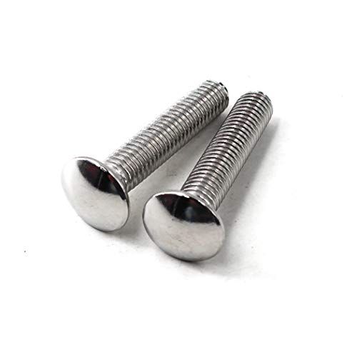 M6x35 Carriage Bolts 304 Stainless Steel Square Bolts (Pack of 30) - color: M6x35