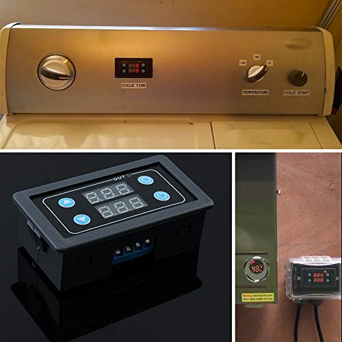 ICSTATION Delay Relay Module, AC 85V-265V Time Delay Switch 0-999s/min/h Timer Relay LED Display Digital Timer Cycle Delay Switch Module for Light Water Pump Engine - style: AC 85-265v