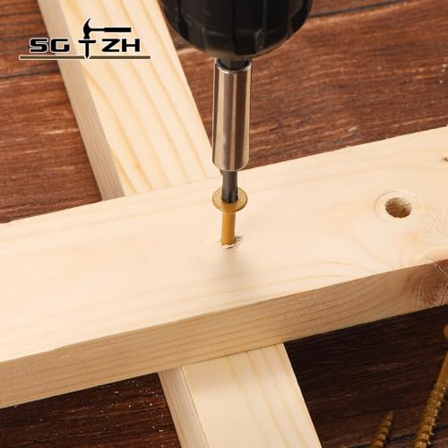 #8 x 1 Inch Deck Screws (468Pcs) 2lb. Exterior Wood Screws. Carbon Steel, Tan, Flat Head, Rust Resistant epoxy Coated, with T25 Star Bit - color: Tan, size: #8 x 1"